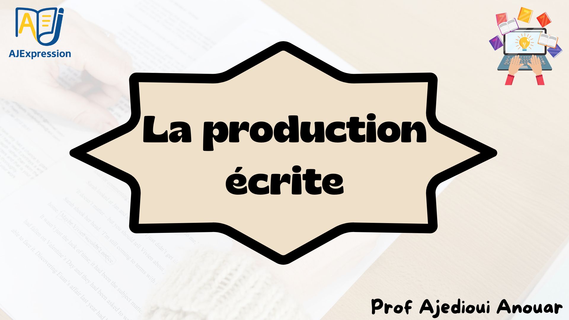 Protégé : La production Ecrite